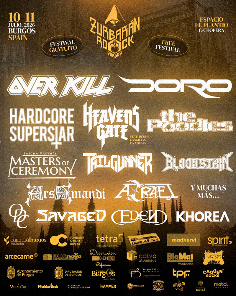 Ars Amandi y ODC se suman al cartel del Zurbarán Rock Burgos 2026