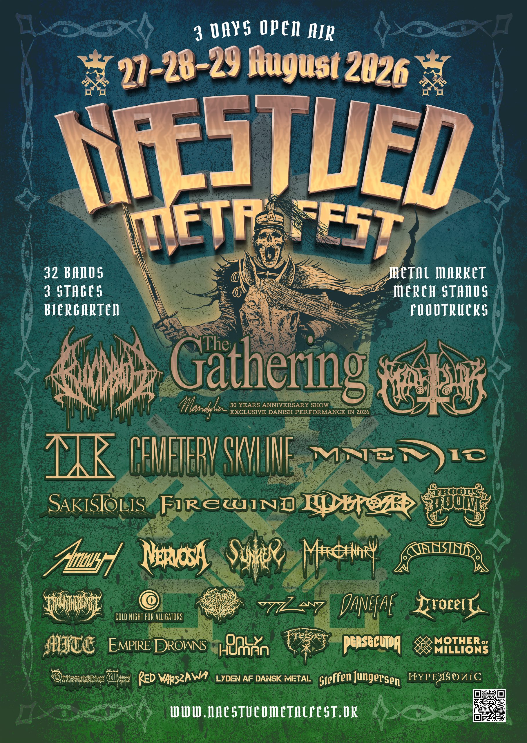 El festival danés Næstved Metalfest cierra su cartel para este 2026