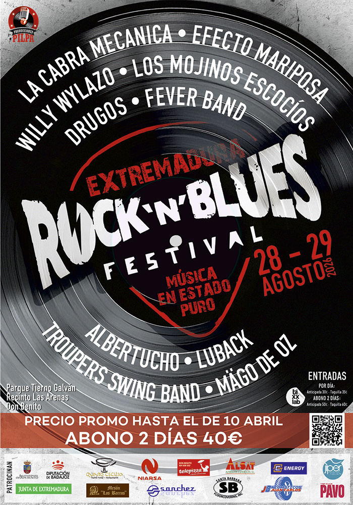 Mägo de Oz, Mojinos y La Cabra Mecánica lideran el 15º Rock N’ Blues Festival