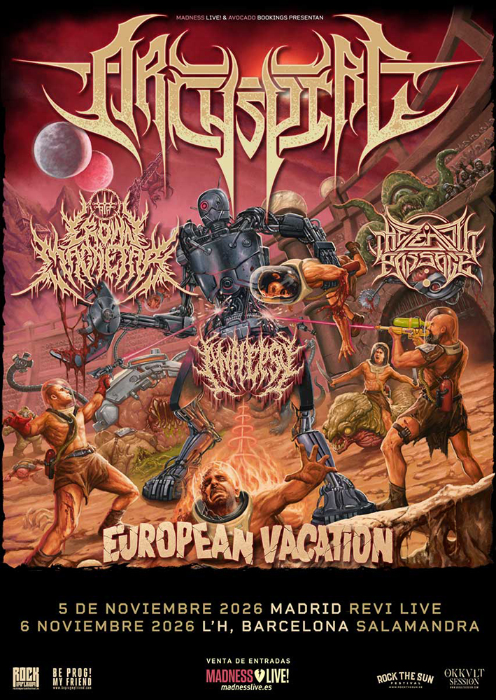 Archspire regresan a España en 2026 con su nuevo disco “Too Fast To Die”