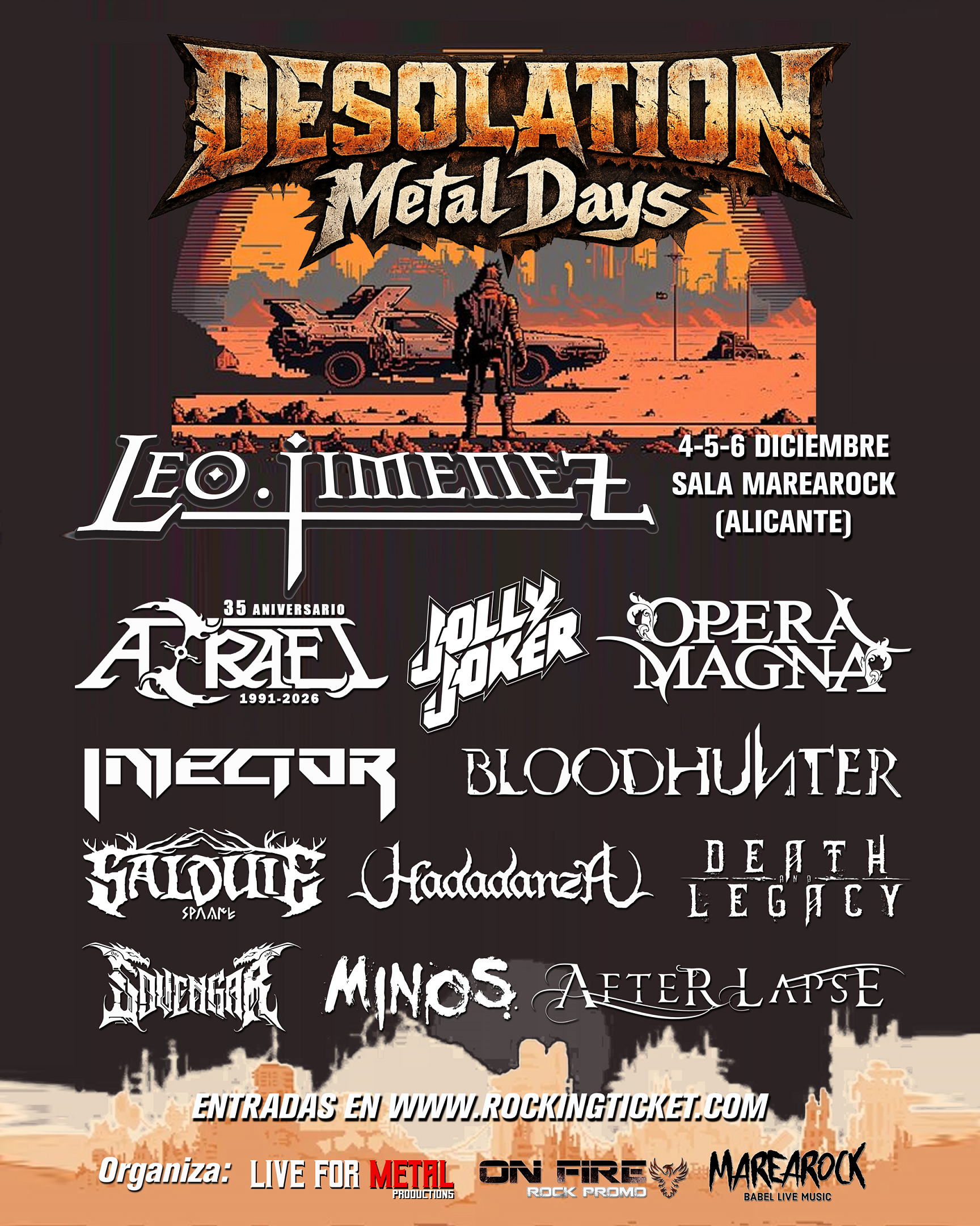 ¡Nace el Desolation Metal Days! Tres días de metal intenso en Alicante con Leo Jiménez y 11 bandas más