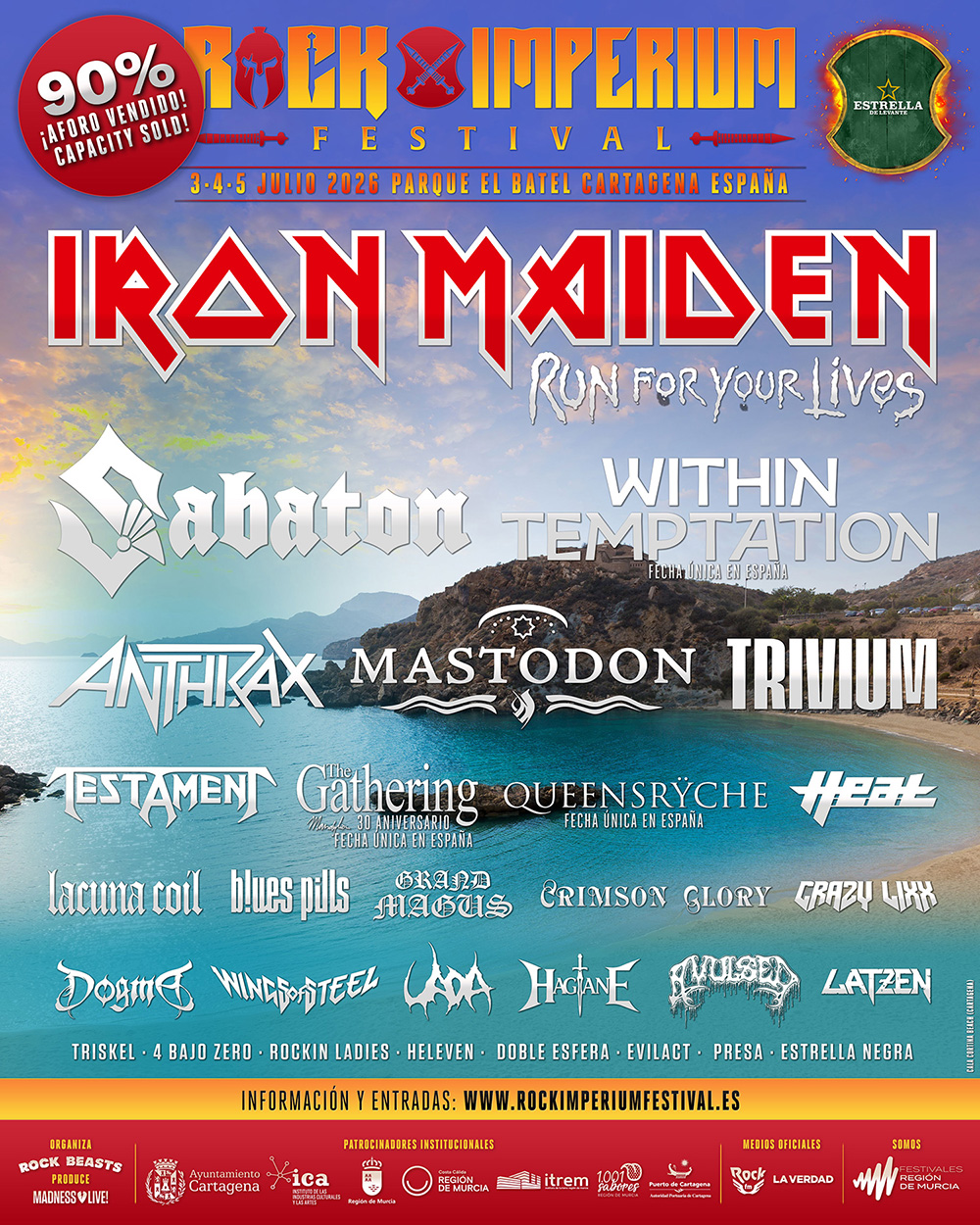Rock Imperium 2026 roza el sold out: 90% de las entradas ya vendidas