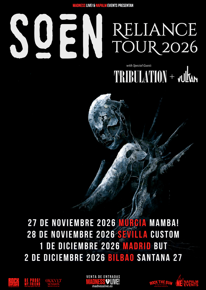 Soen presentarán “Reliance” en España con una gira en otoño de 2026