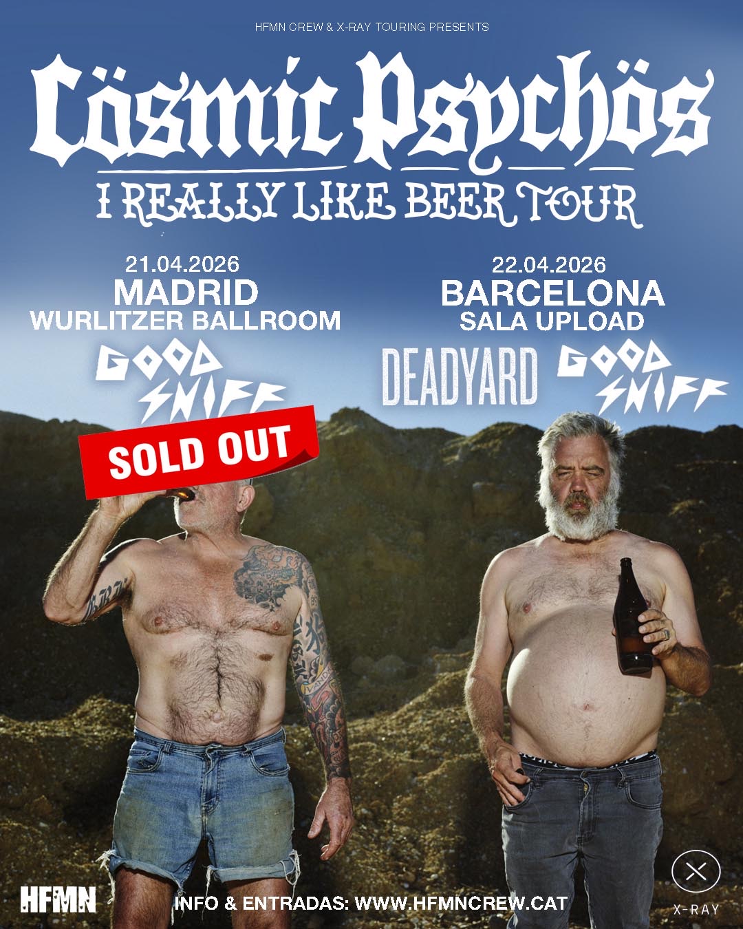 Últimas entradas en Barcelona: no te pierdas a los australianos Cosmic Psychos en directo