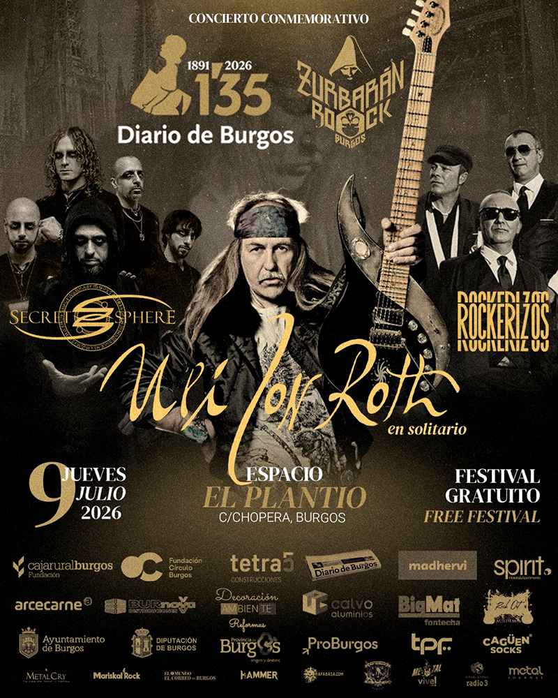 Zurbarán Rock Burgos anuncia una jornada especial con Uli Jon Roth