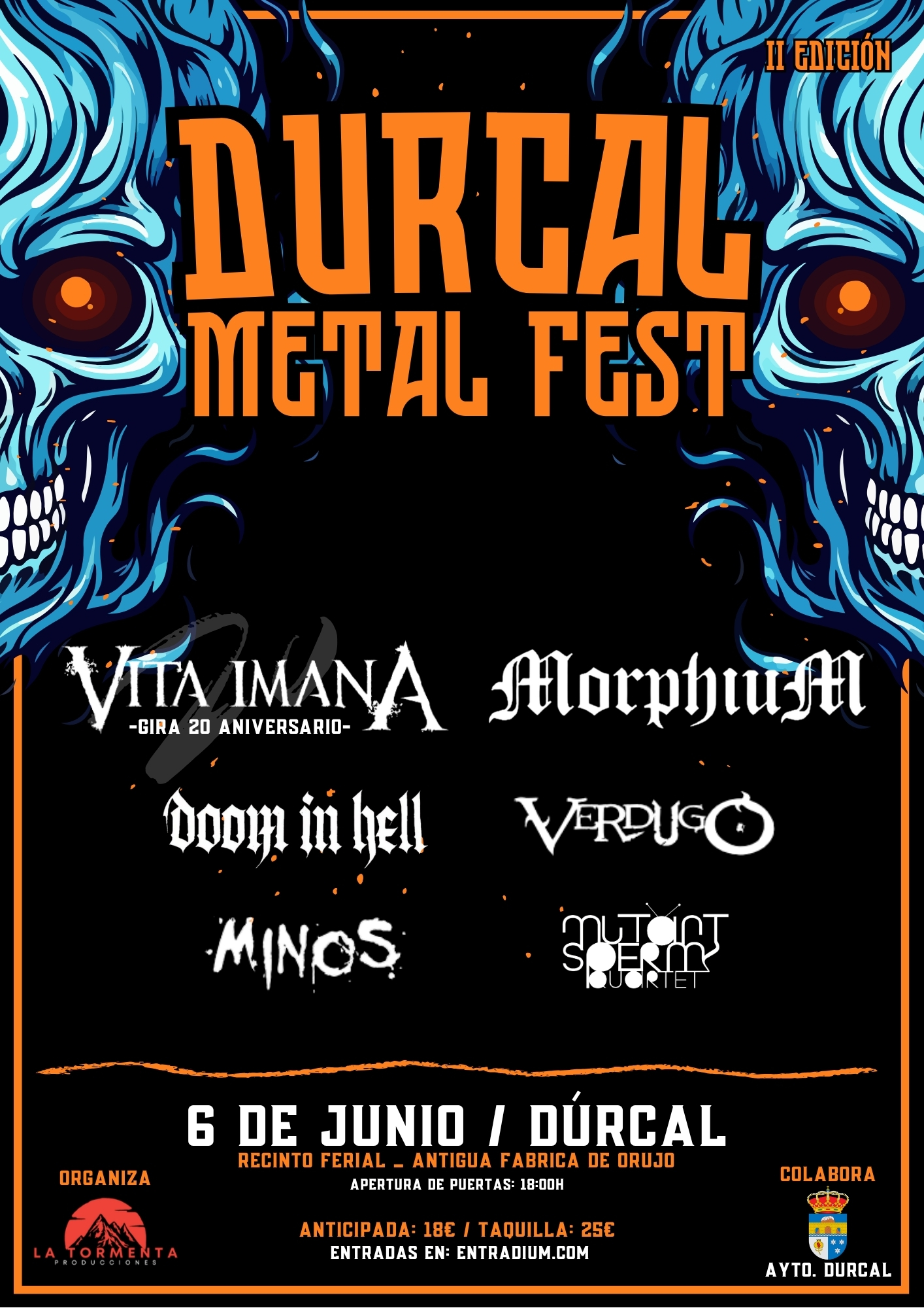 Dúrcal Metal Fest 2026 celebrará su segunda edición con Vita Imana y Morphium como principales reclamos