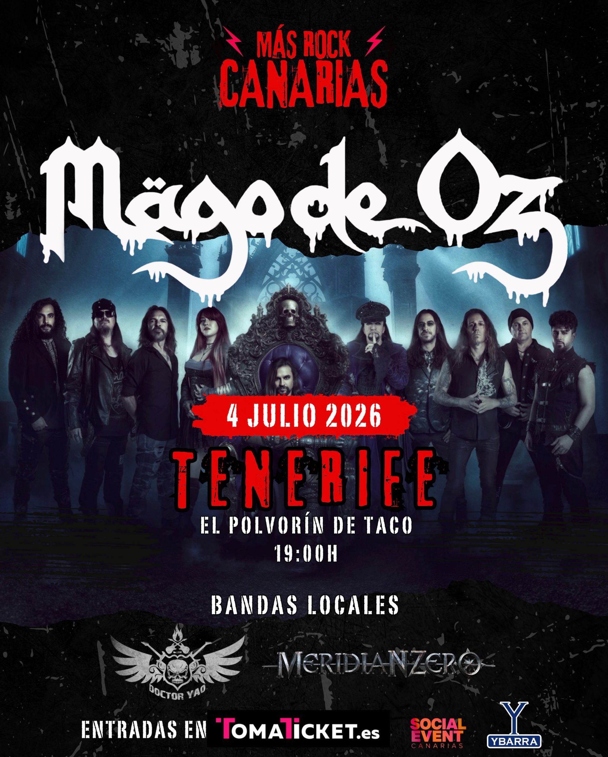 MÄGO DE OZ celebrarán su concierto en Tenerife el próximo 4 de julio, en El Polvorín Seco
