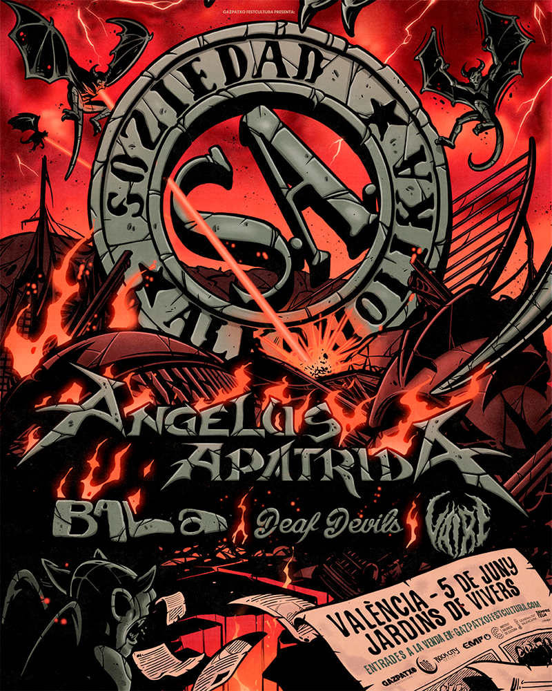 Soziedad Alkoholika y Angelus Apatrida lideran el metal de Nits de Vivers 2026 – Withering The Core lanzan “Serotonin”